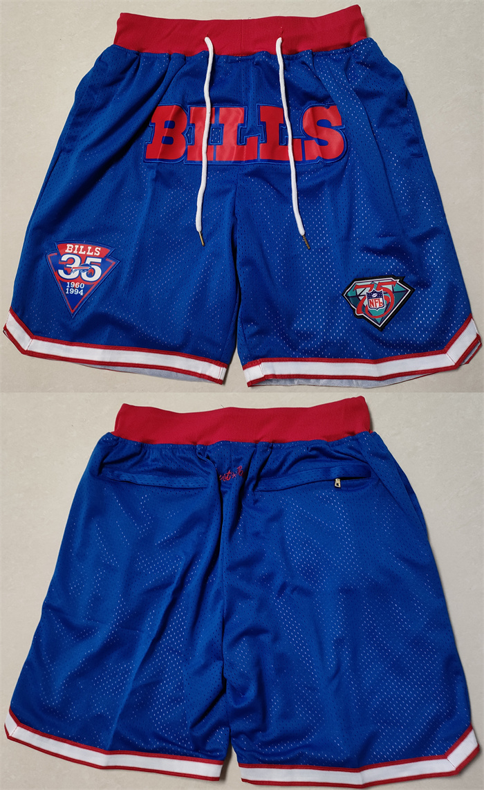 Men's Blue Buffalo Bills Shorts (Run Smaller)